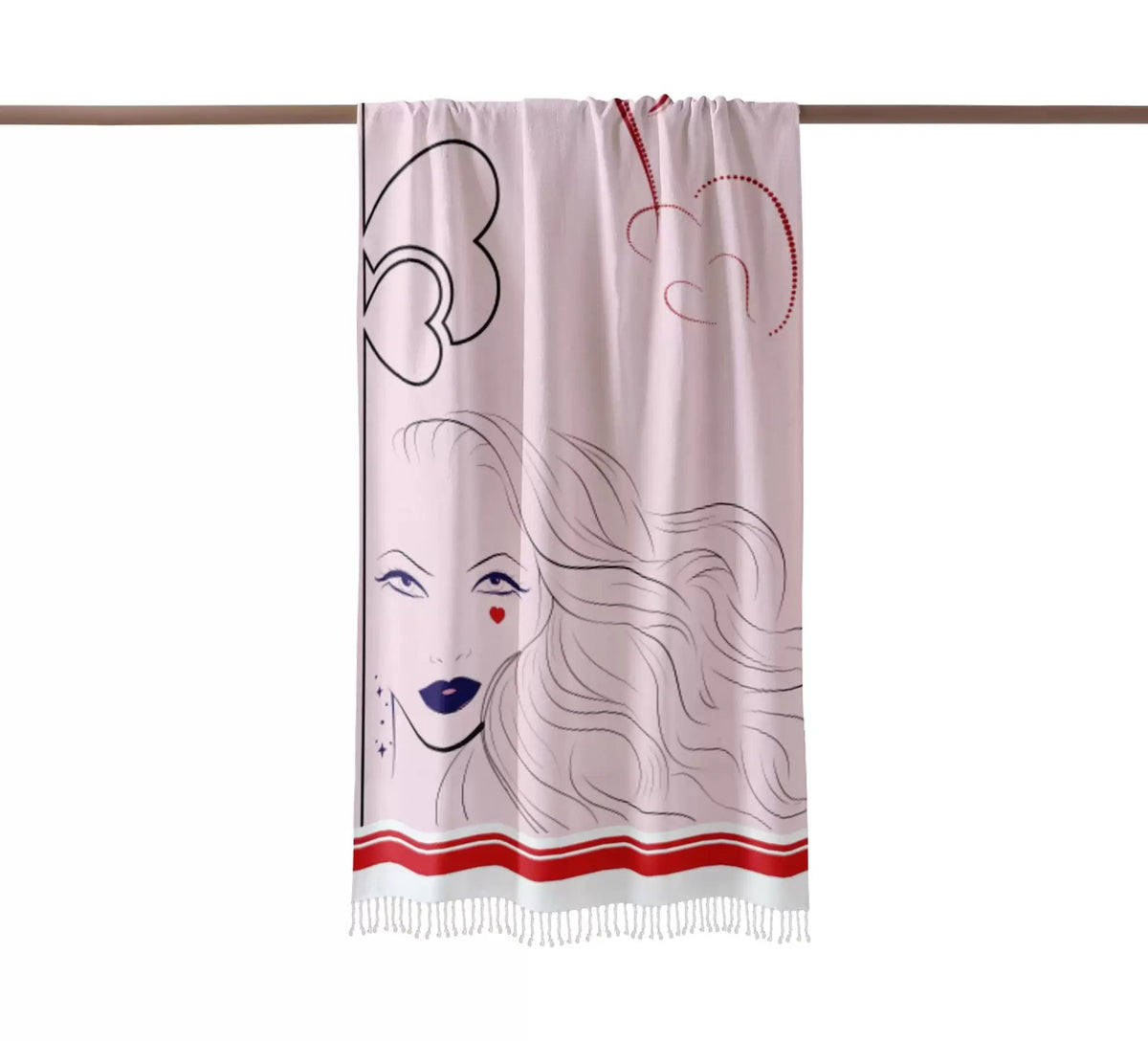 Pack Fouta Heart in face