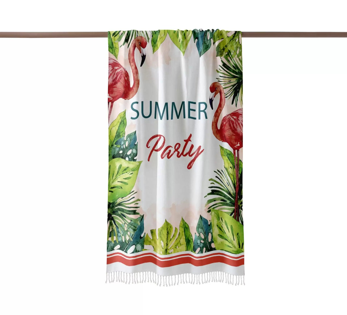 Fouta Hello Summer Flamant