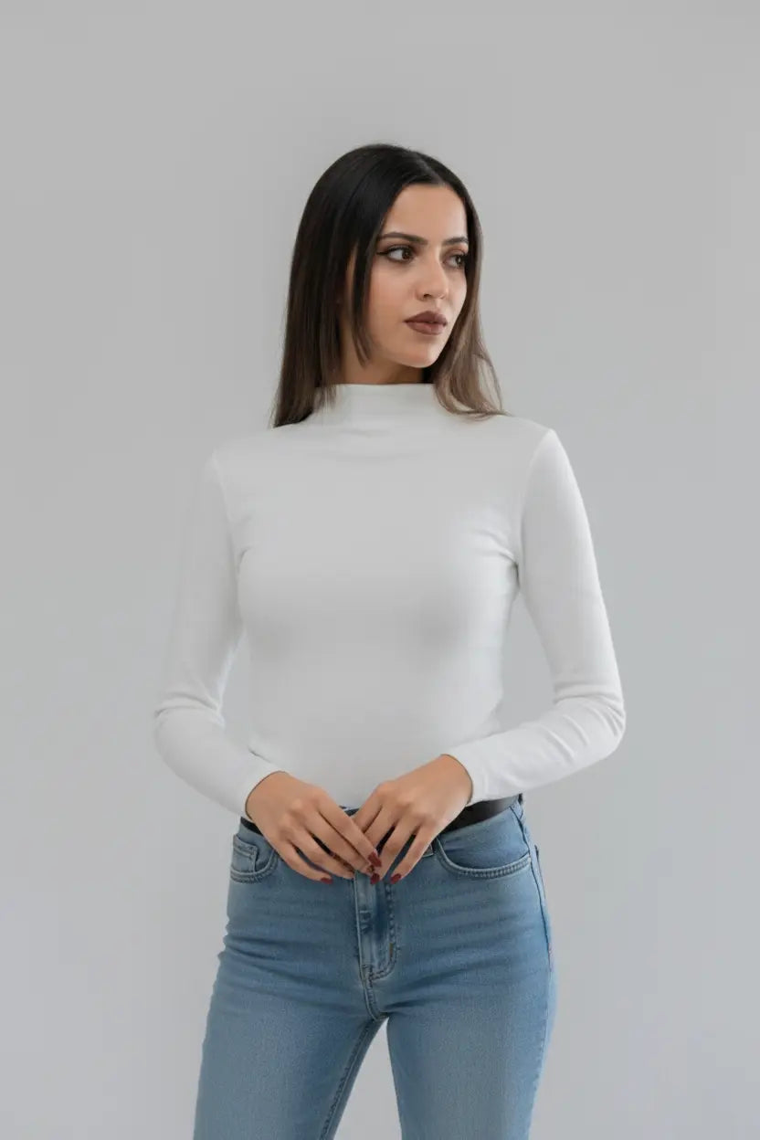 Pull ARIA - en maille fine à col Perkins