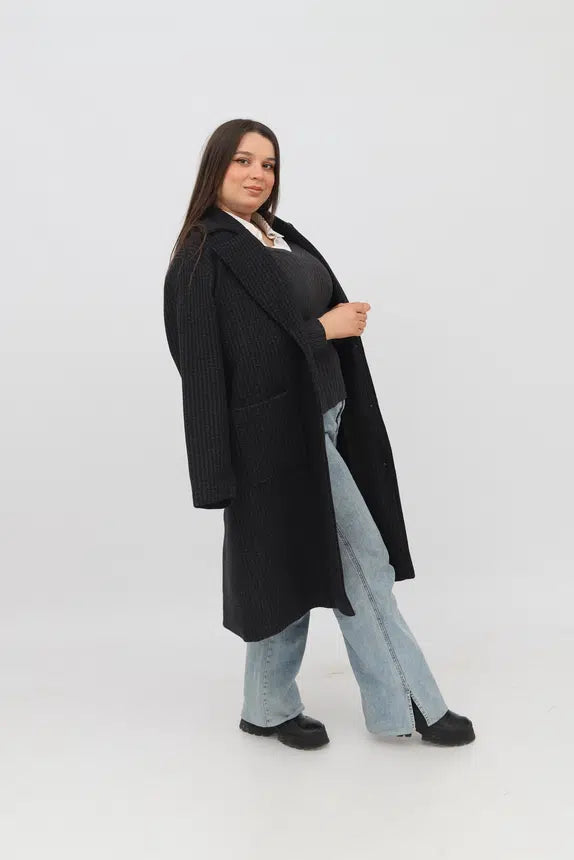Manteau en Cachemire Bleu