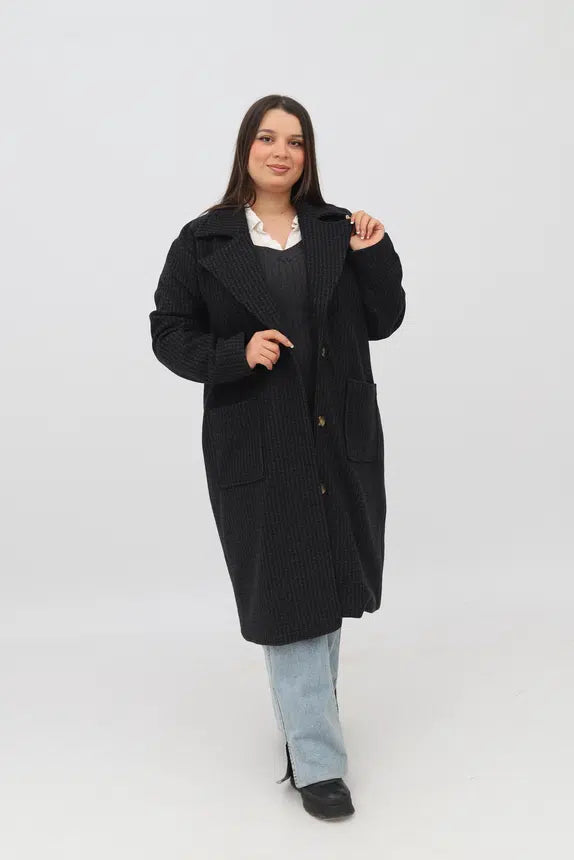 Manteau en Cachemire Bleu