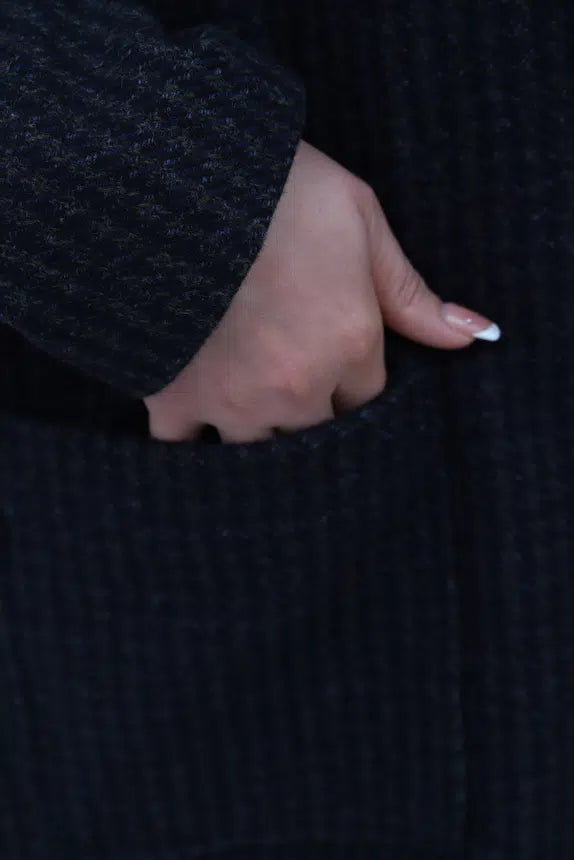 Manteau en Cachemire Bleu