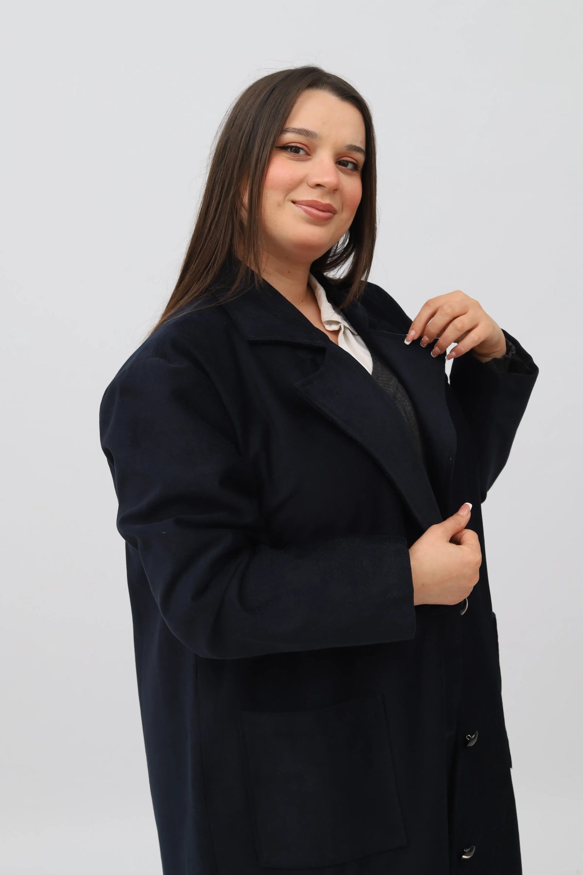 Manteau en Gatifa Noir