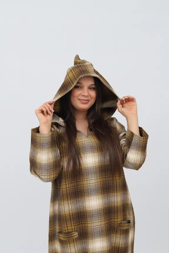 Robe Kachabia Carreaux