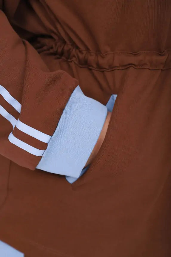 Ensemble Jogging à Capuche en Jersey de Coton