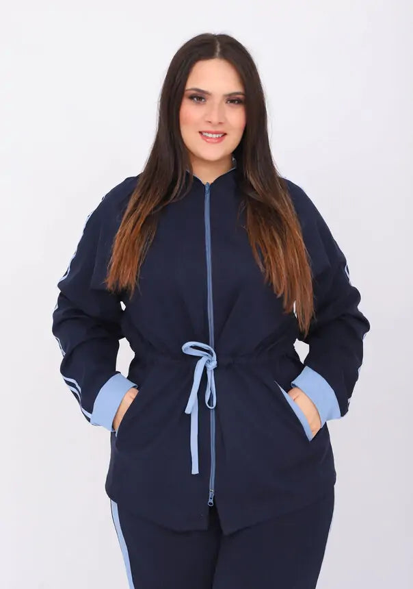 Ensemble Jogging à Capuche en Jersey de Coton
