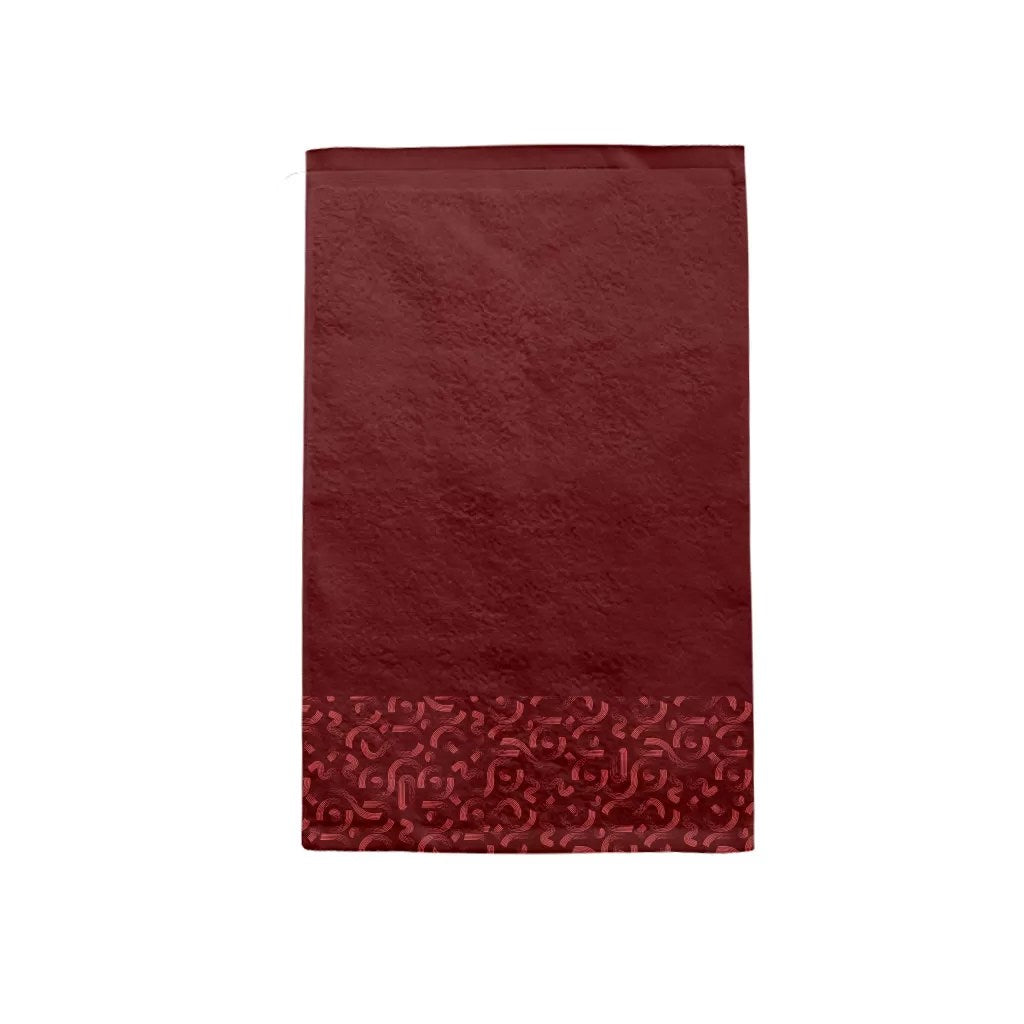 Mini serviette burgundy flow