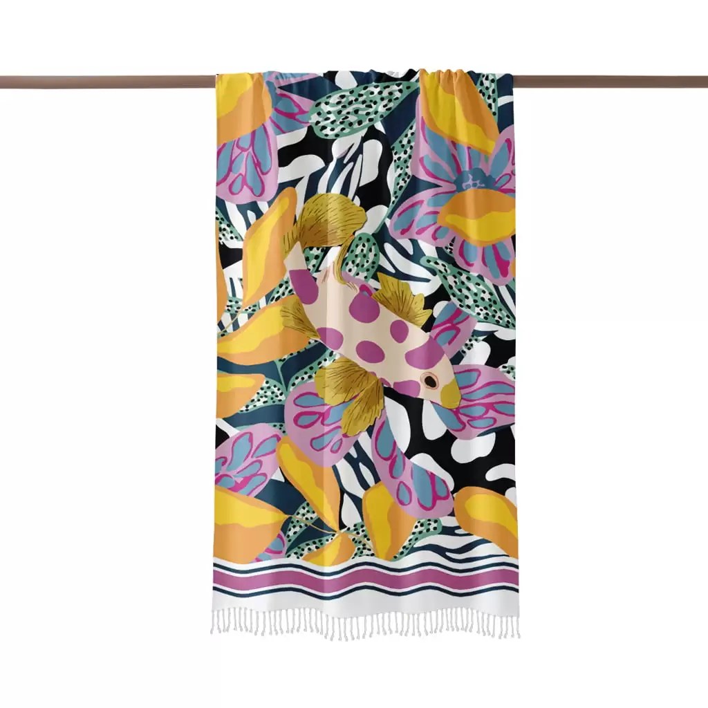 Fouta Abstract Peacock