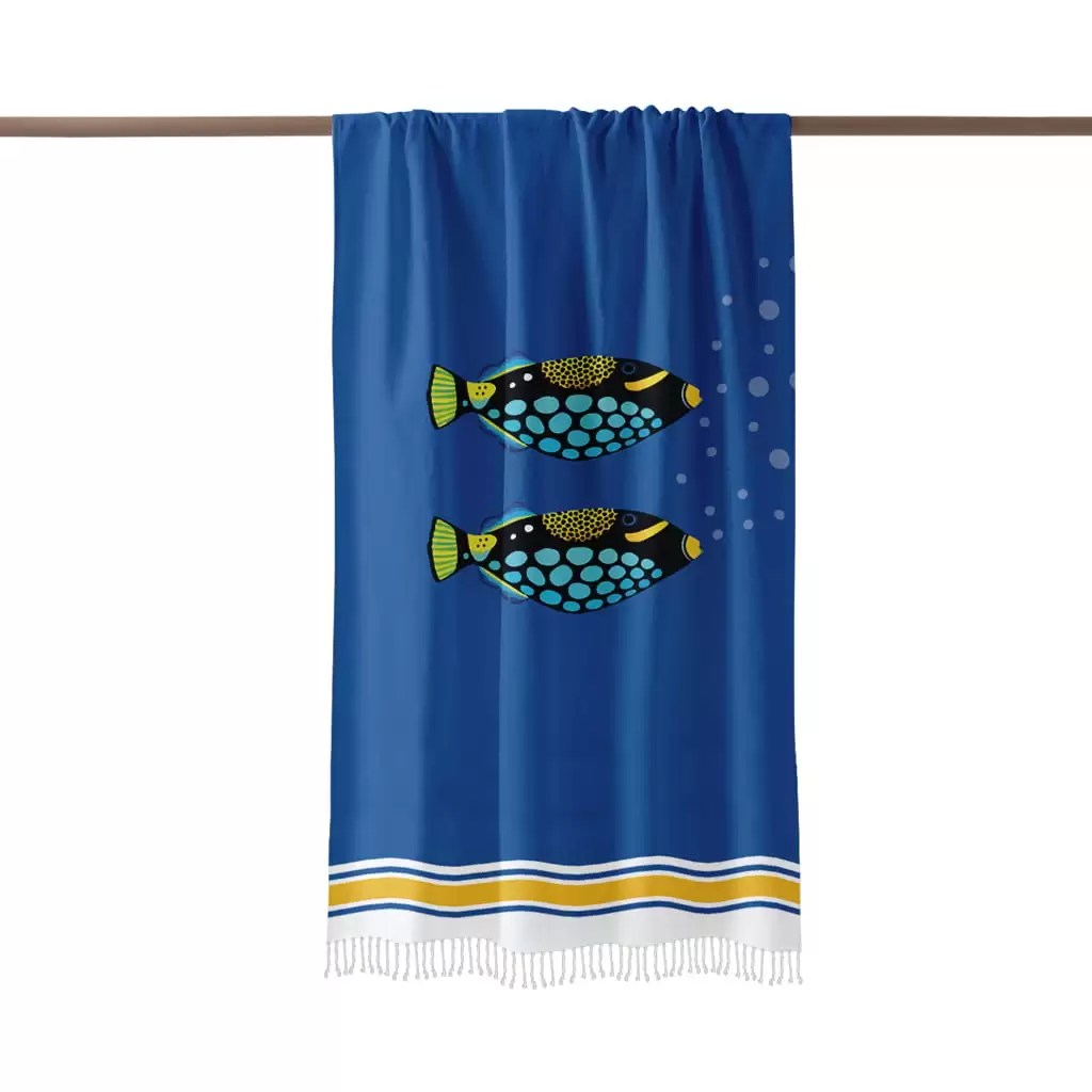 Fouta Blue Oscar