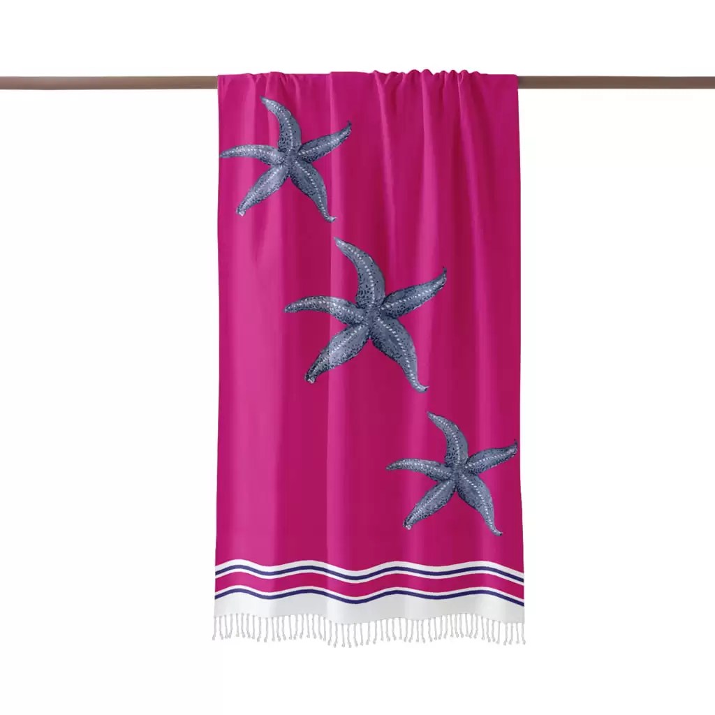 Fouta Pink Three Stars