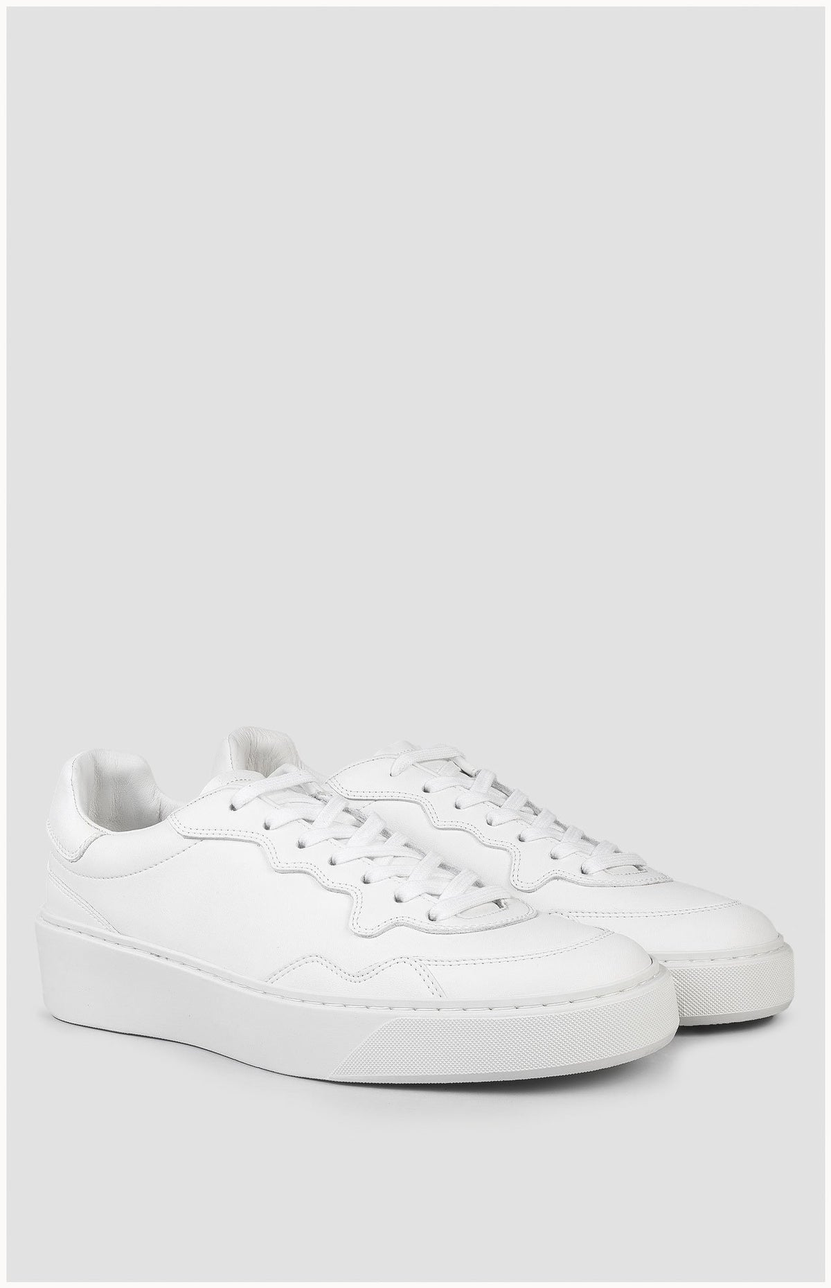 Baskets Otis en Cuir Blanc