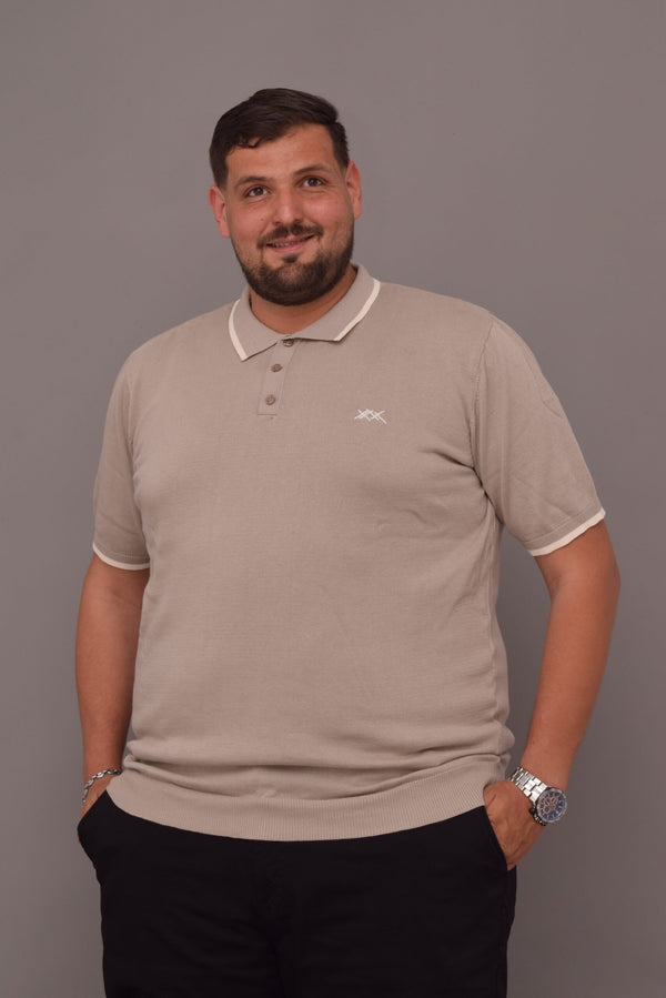 POLO MC TAUPE PMCL2605