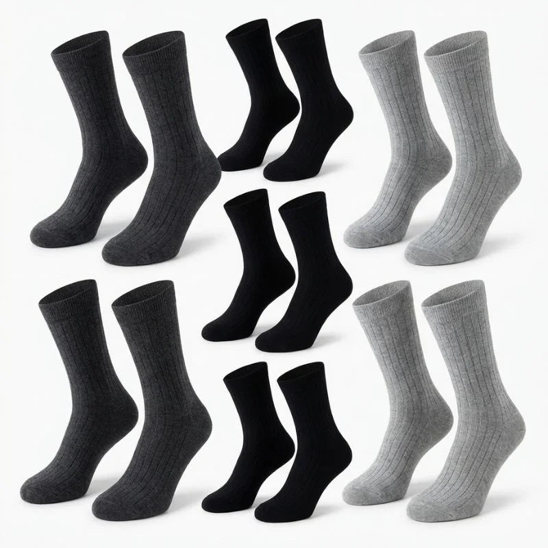 Pack 12 paires chaussettes longues homme classique