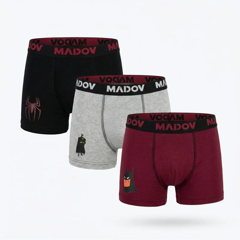 Pack 3 boxers garçon MADOV