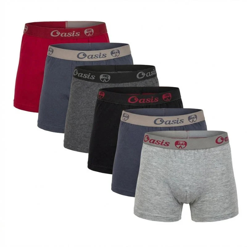 Pack 6 Boxers Garçon Coton Oasis
