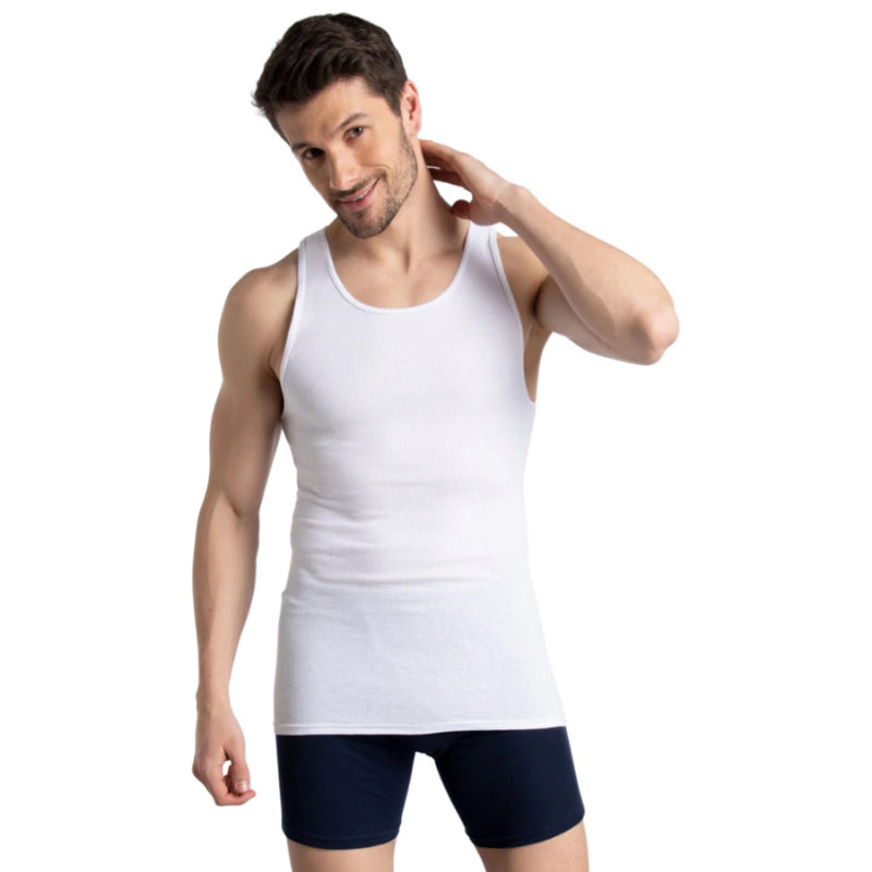 Pack 6 Débardeurs Homme Blanc Marlin