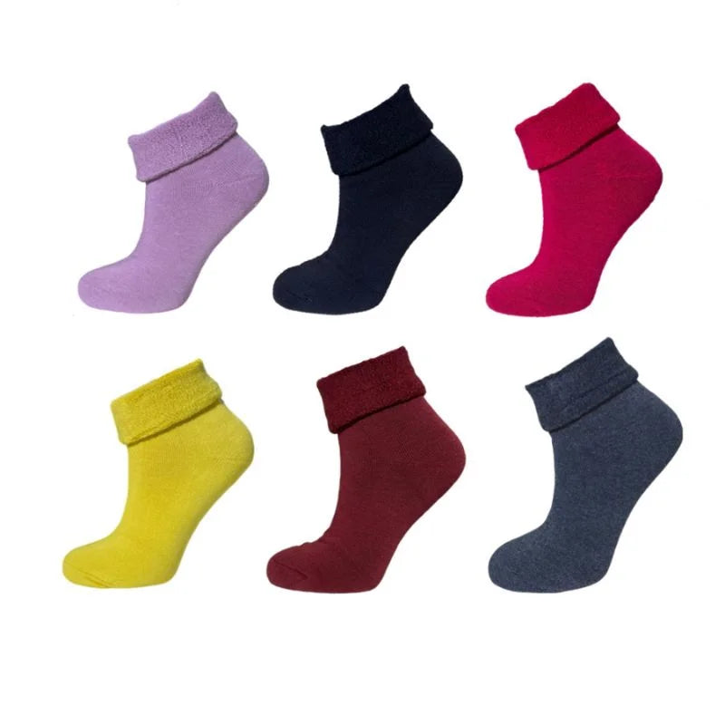 Pack 6 paires de chaussettes bouclettes femme