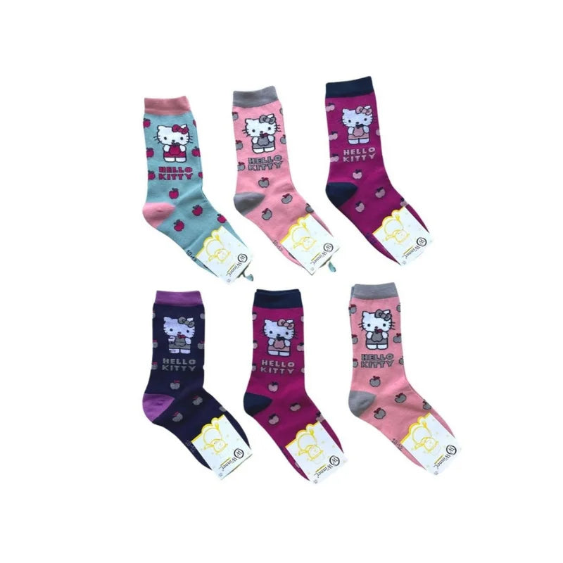 Pack 6 paires de chaussettes fille hiver