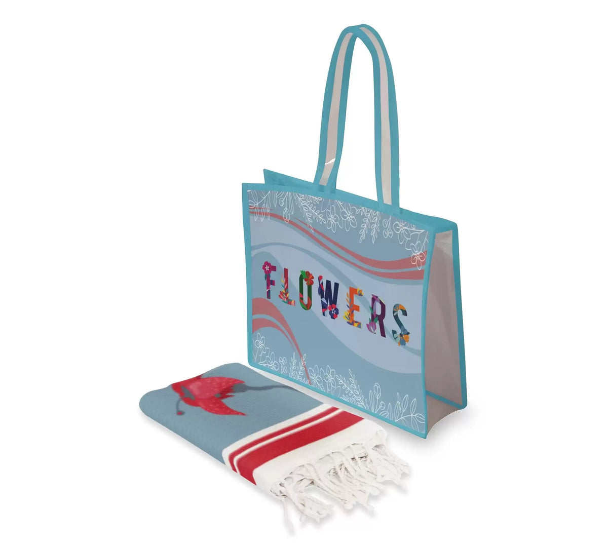 Pack Fouta Flowers letters