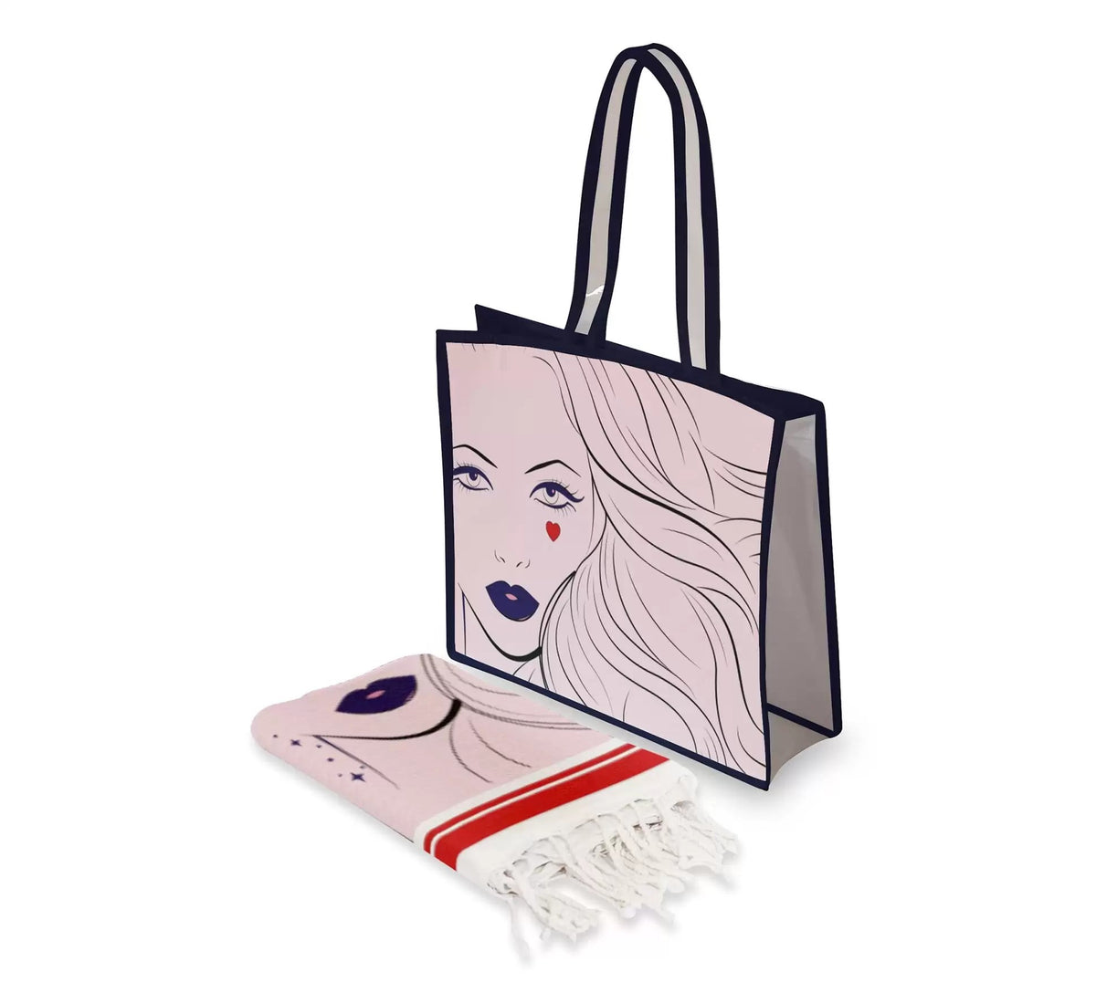 Pack Fouta Heart in face