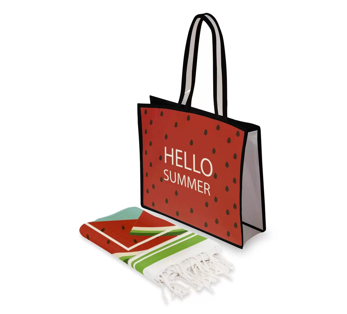 Pack Fouta Hello summer Brown point