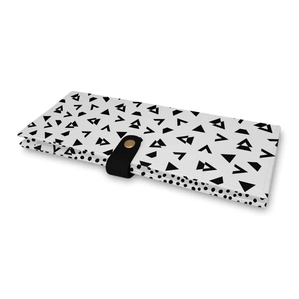 Porte Chéquier Malo Alpha Pattern White