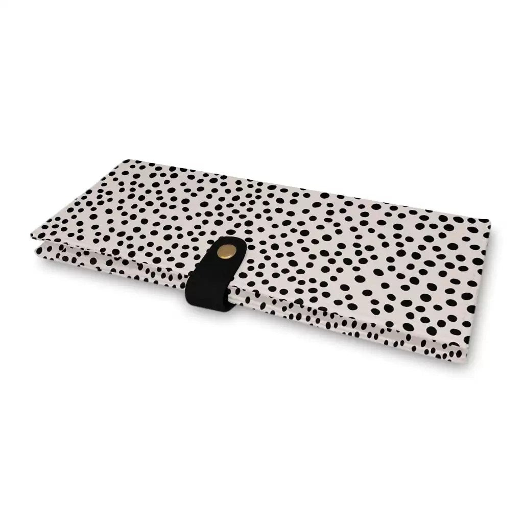 Porte Chéquier Malo Point Pattern White