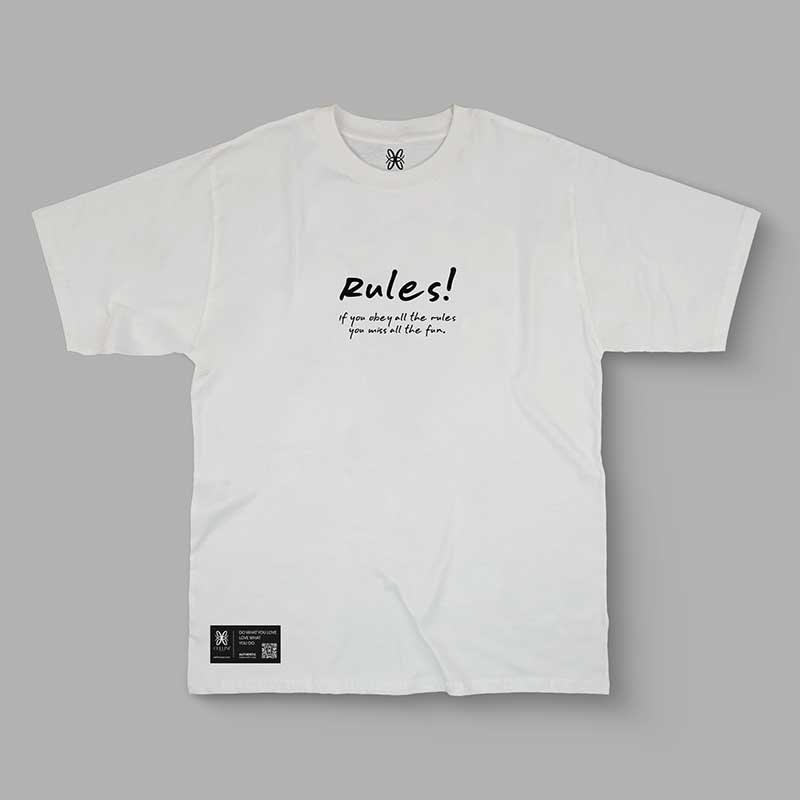 T-shirt Oversize "Rules!" - CELLINI