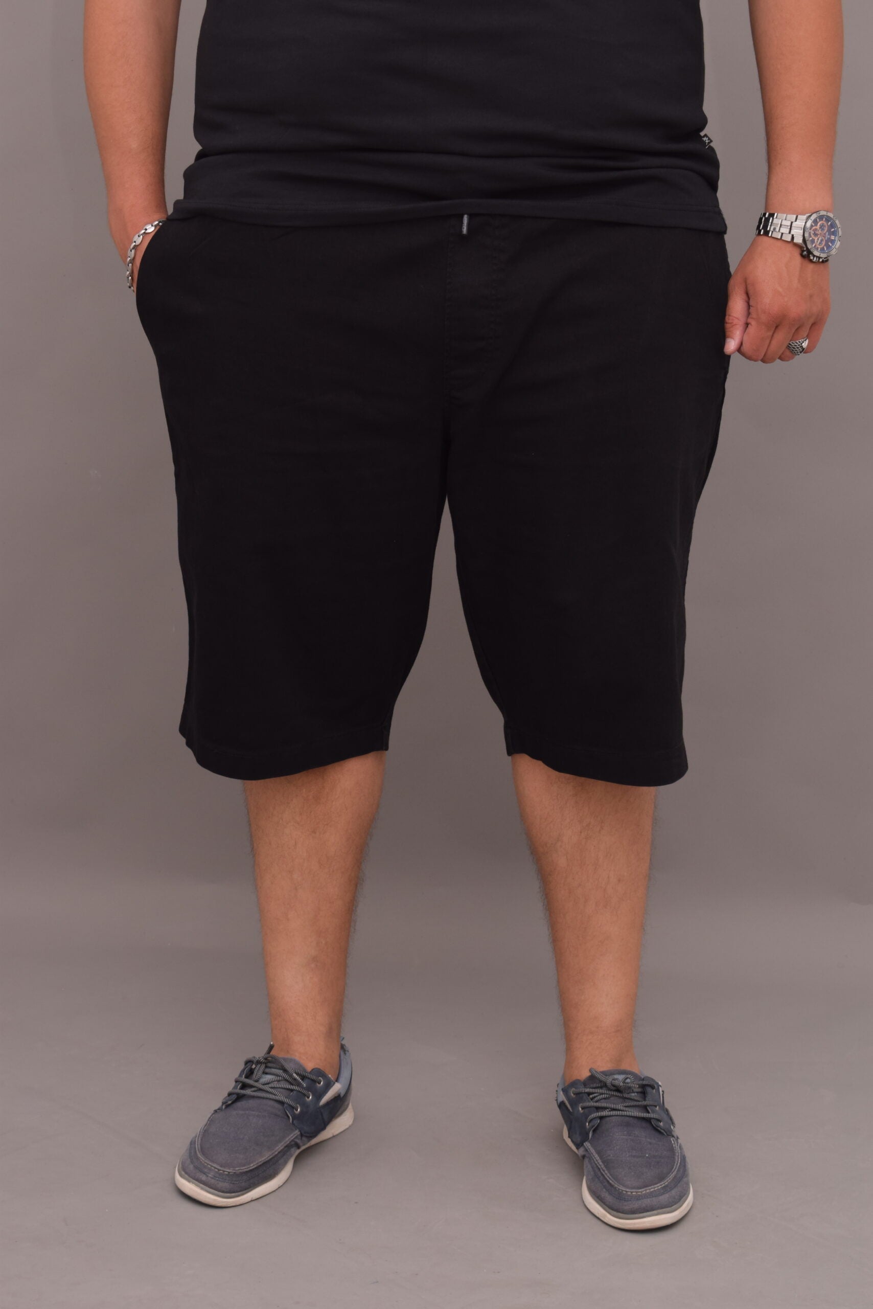 SHORT DENIM BLACK SHDC2604