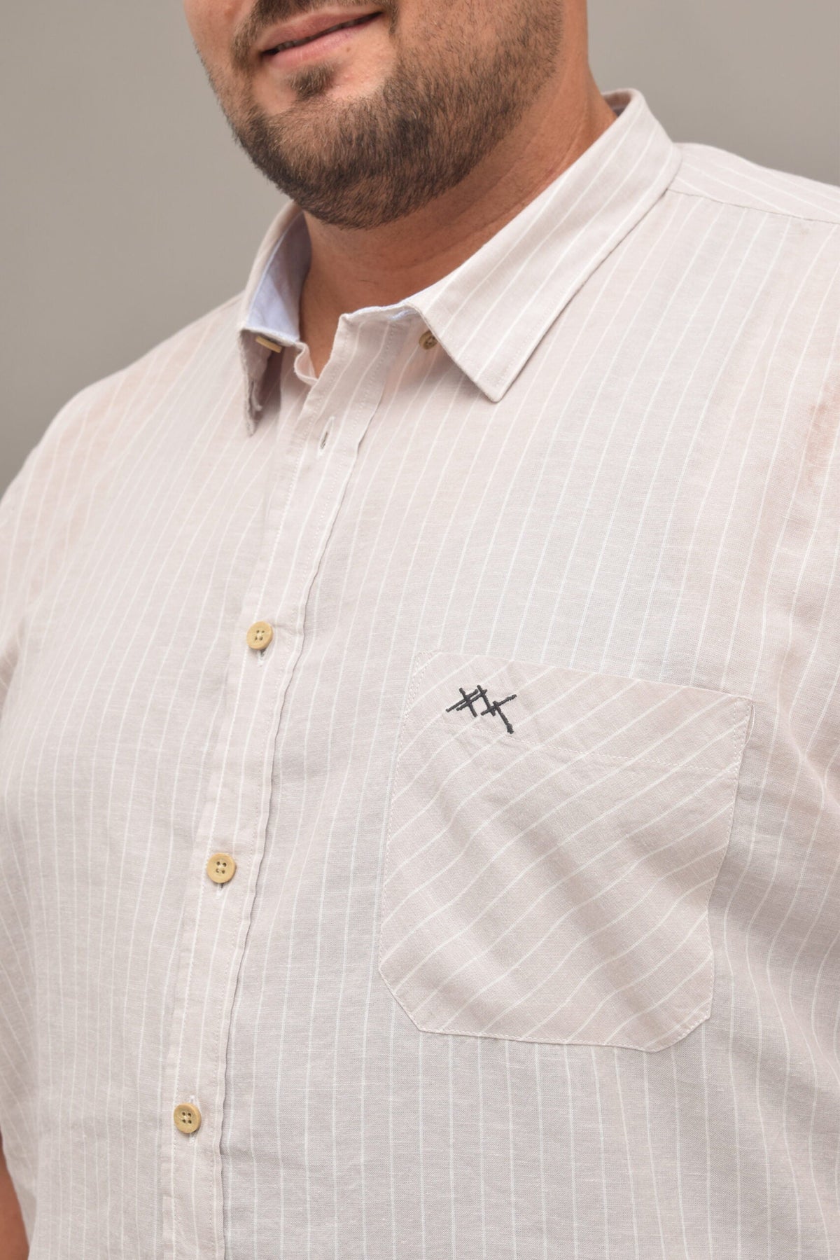 Chemise en Lin Rayée