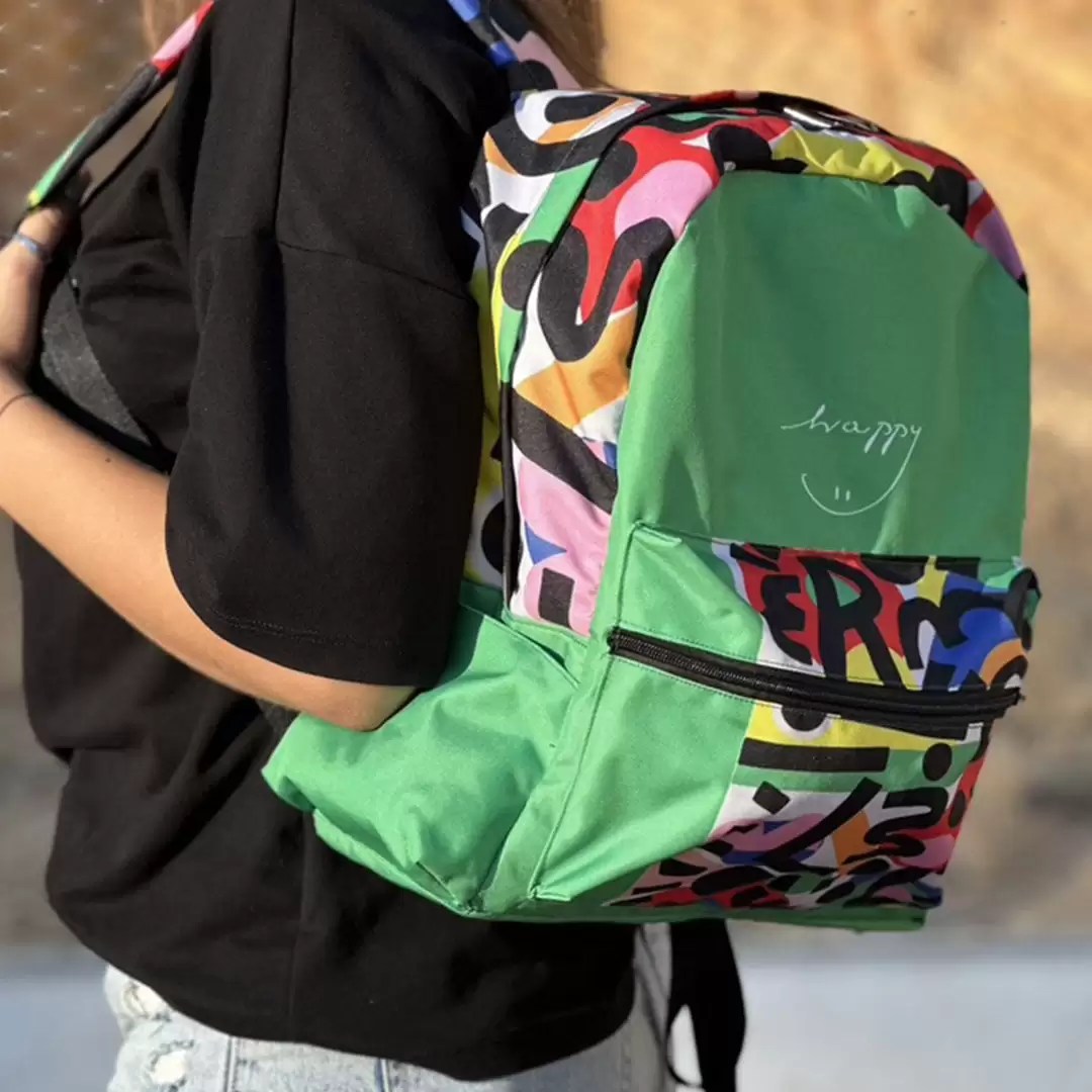 Sac à Dos Casual M Happy Vert