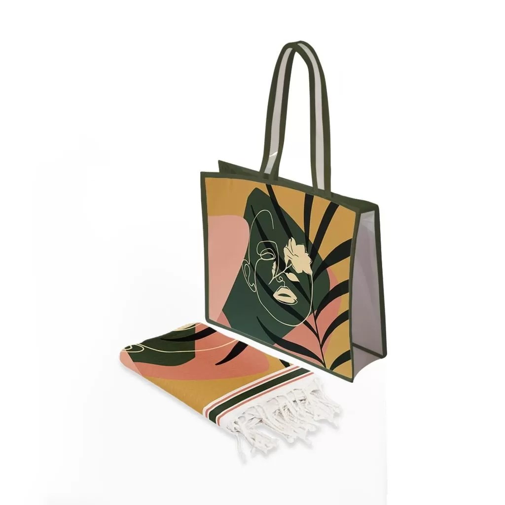 Pack Fouta She Rose face