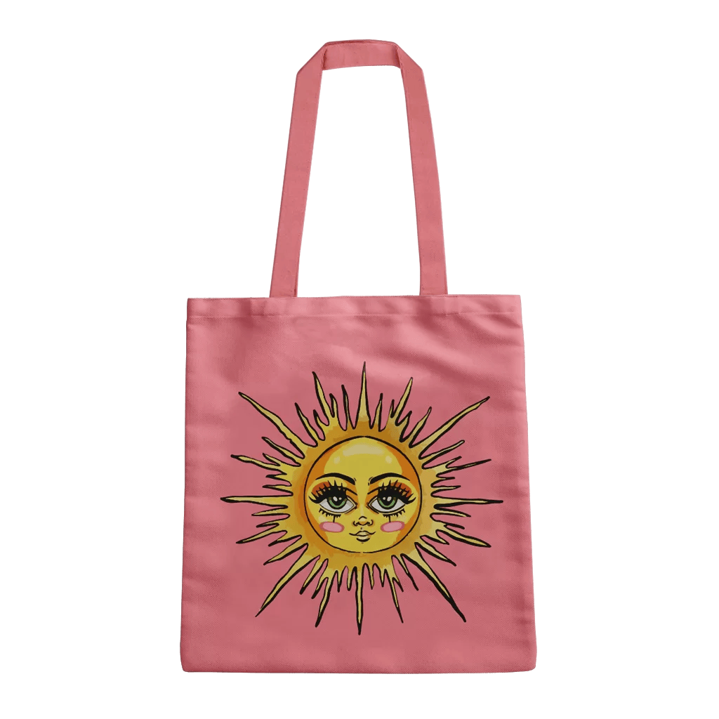 Tote Bag L Pink Sun