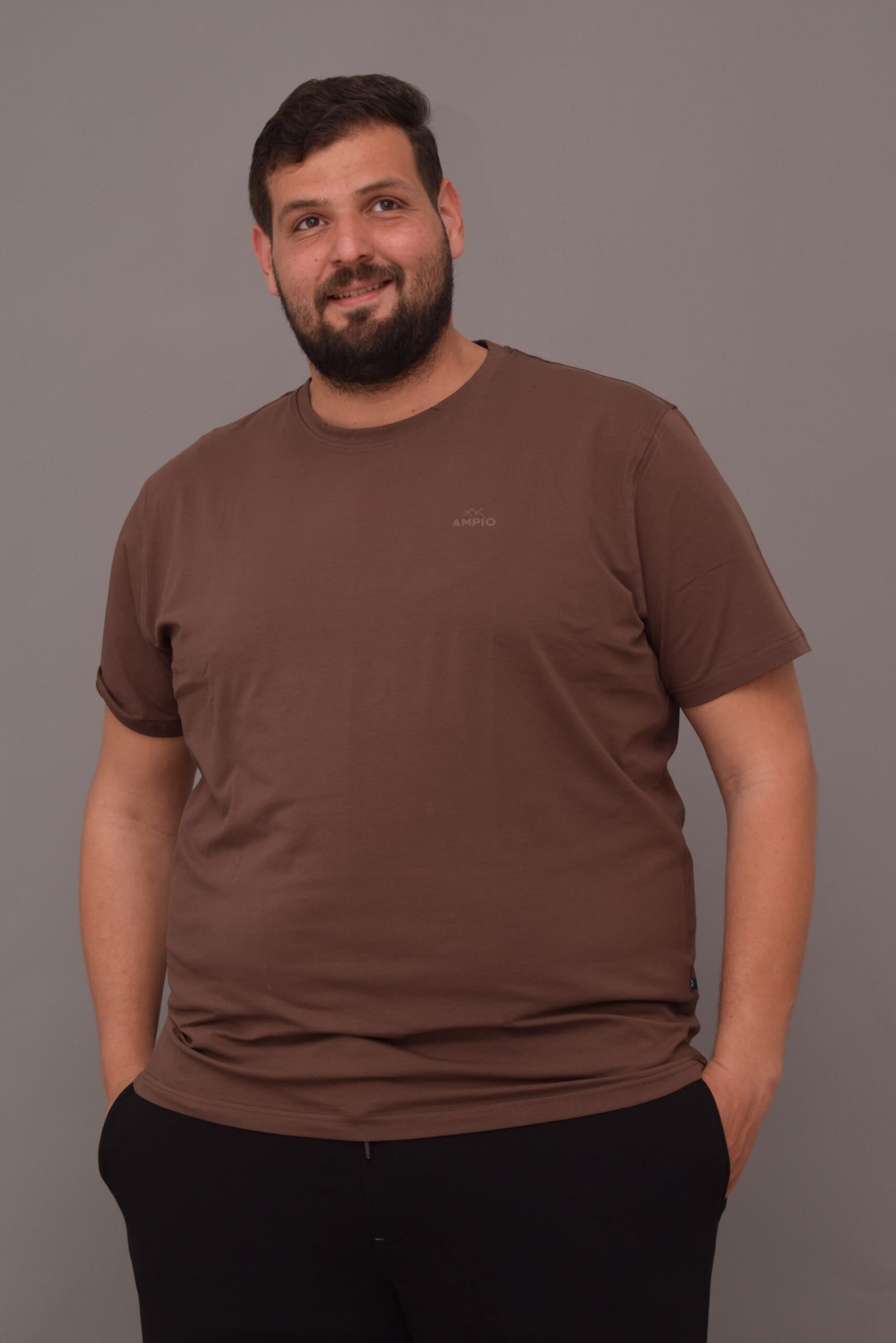 T-shirts MC  MARRON TSMC2605