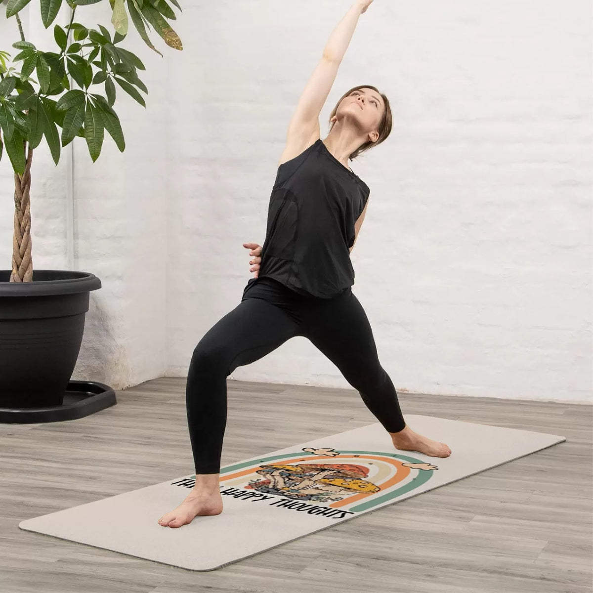 Tapis Yoga Think Happy Thoughts