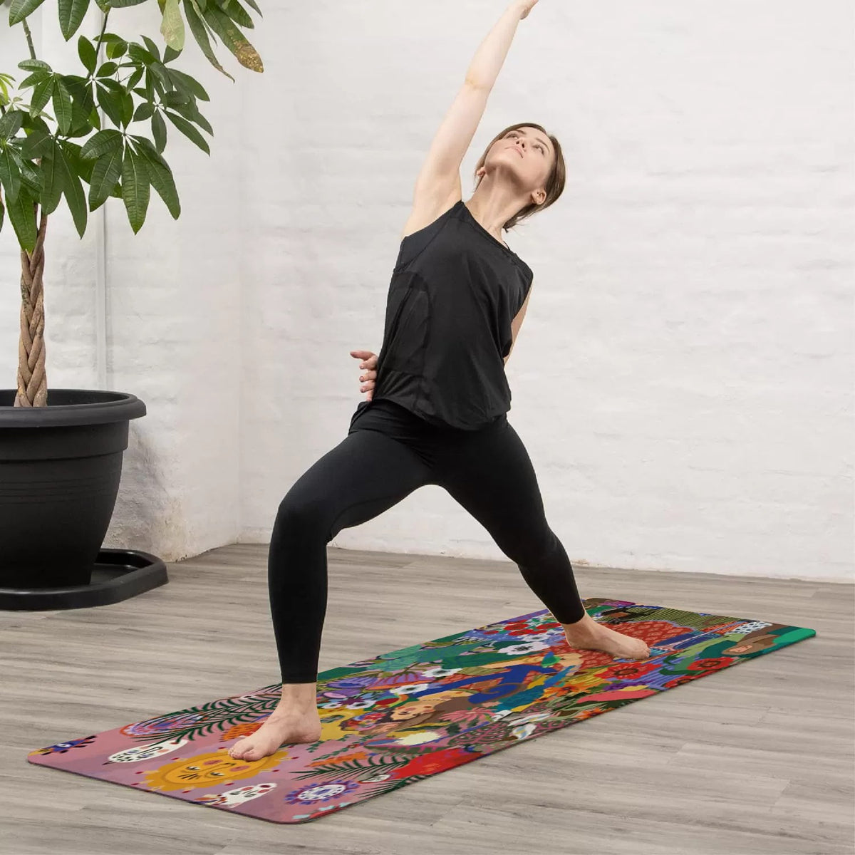 Tapis Yoga Floral Woman