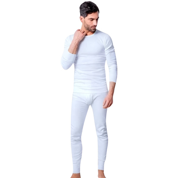 Tenue sous-vêtement Homme Blanc (pantalon – pull)