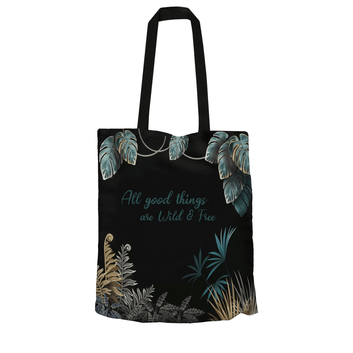 Tote Bag L Jungle Noir
