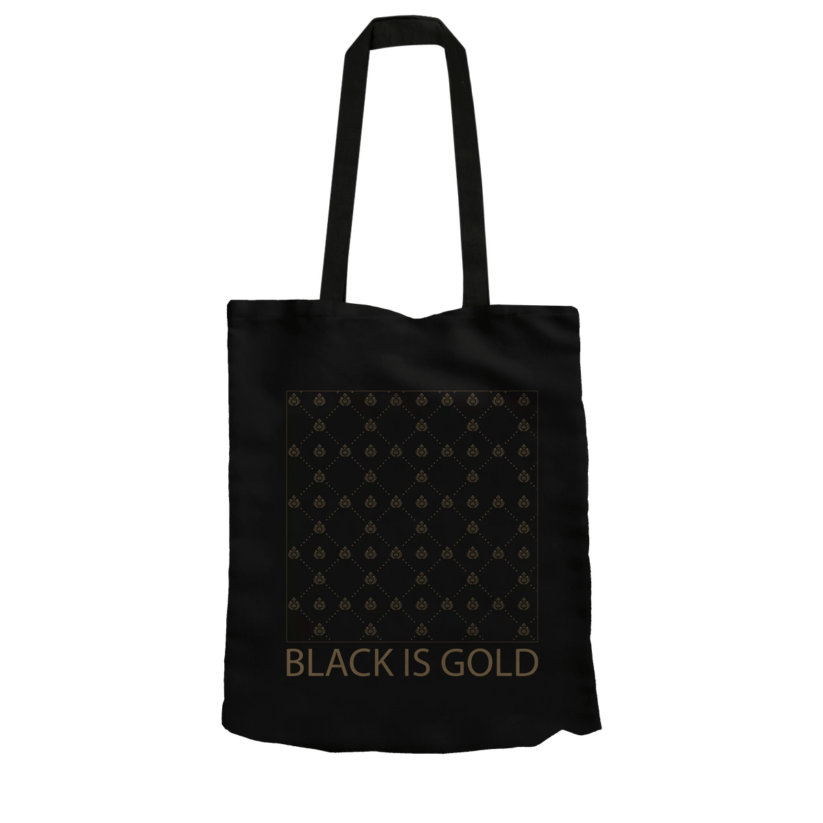 Tote Bag L Black Is Gold