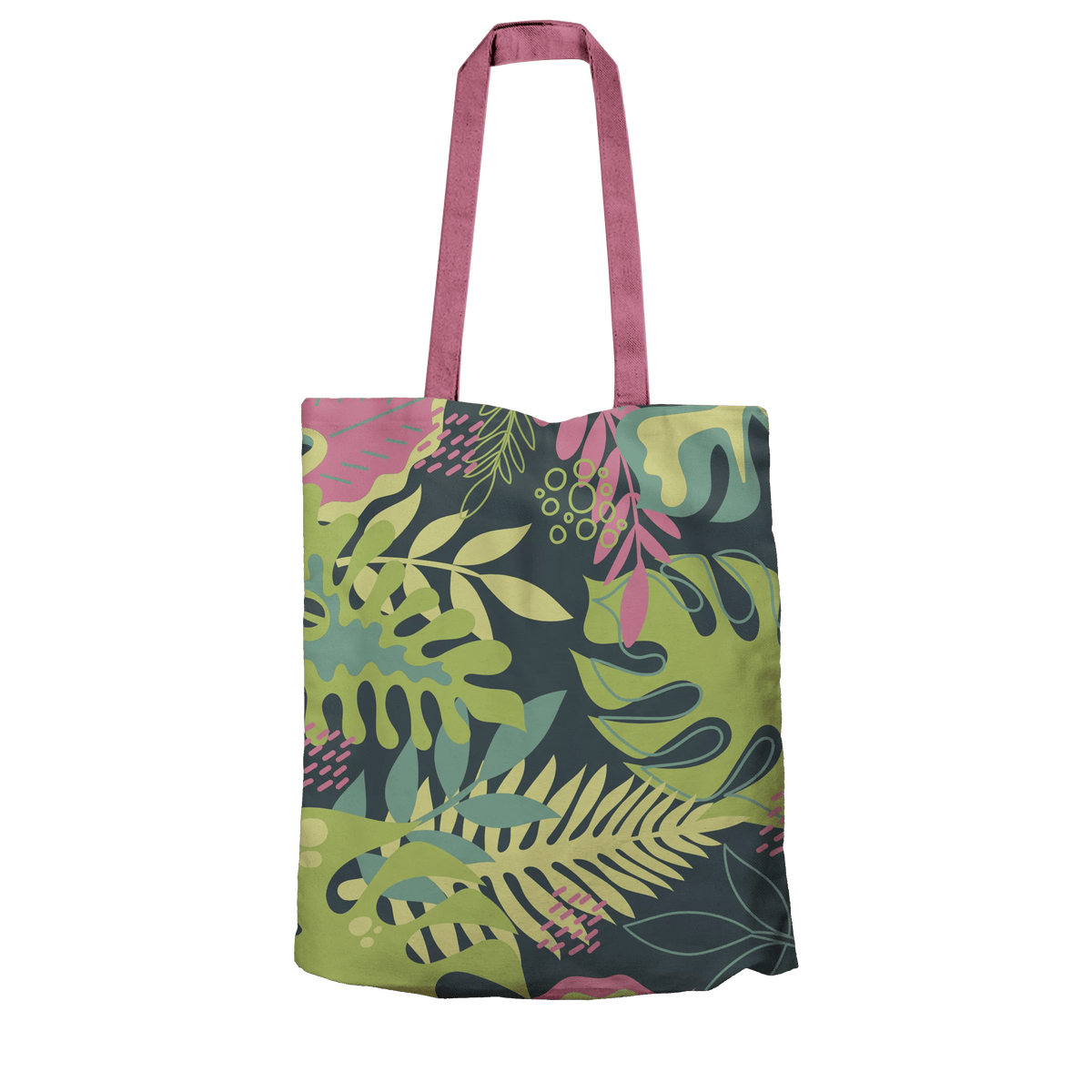 Tote Bag L Feuilles Vertes