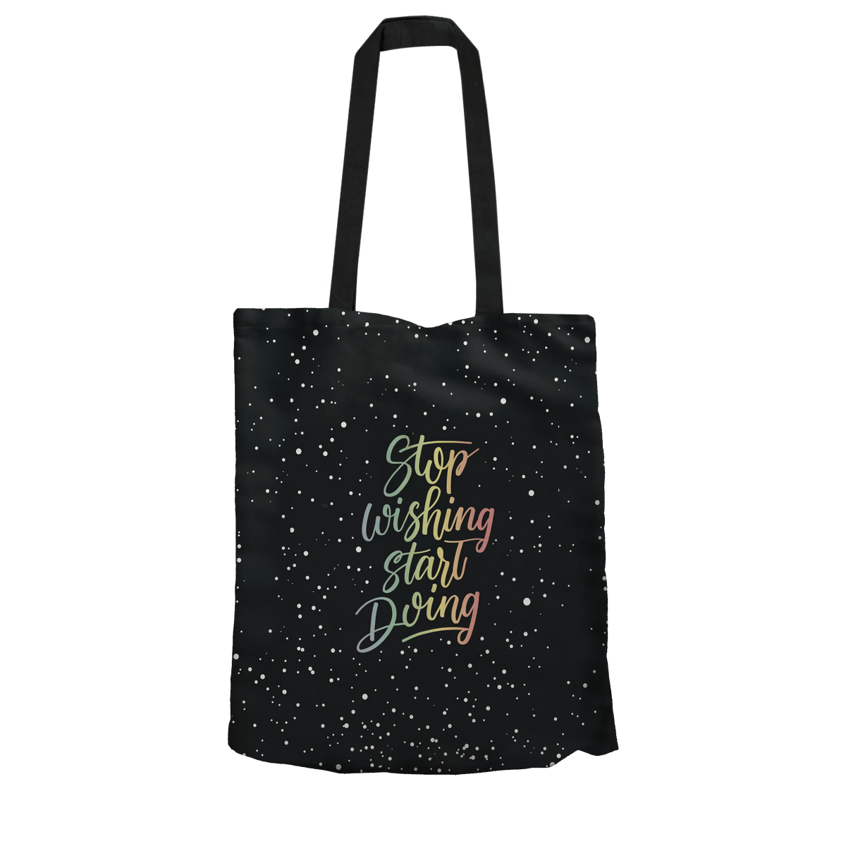 Tote Bag L Stop Wishing