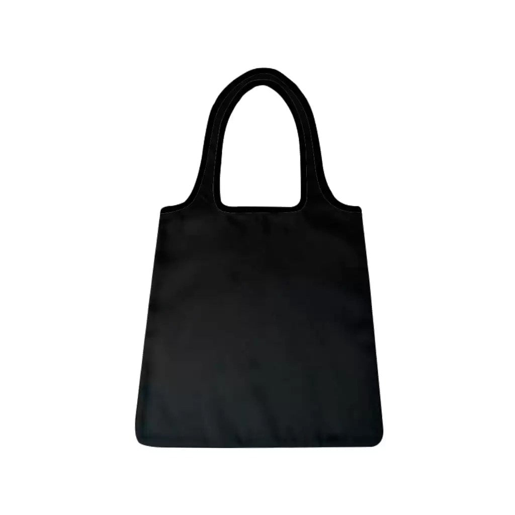Tote Bag Bold Lady Leaves Art Black