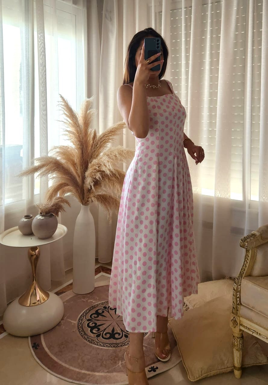 Robe Polka Rose