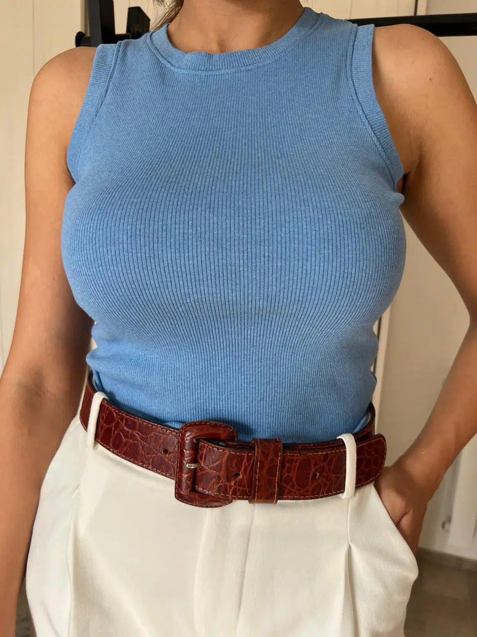 Débardeur Parisien en Coton