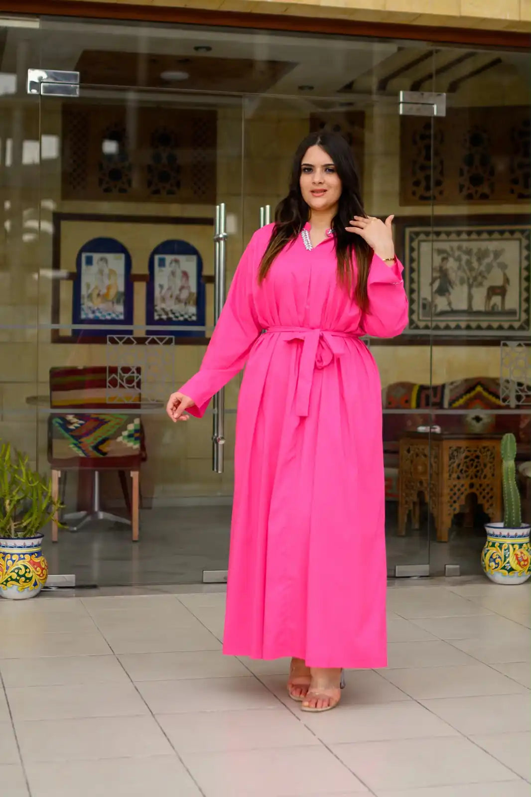 Robe en Popeline de Coton