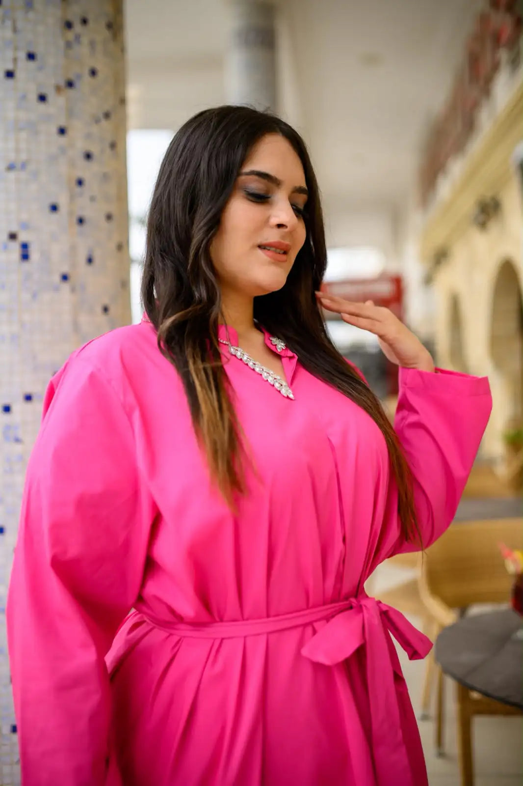 Robe en Popeline de Coton