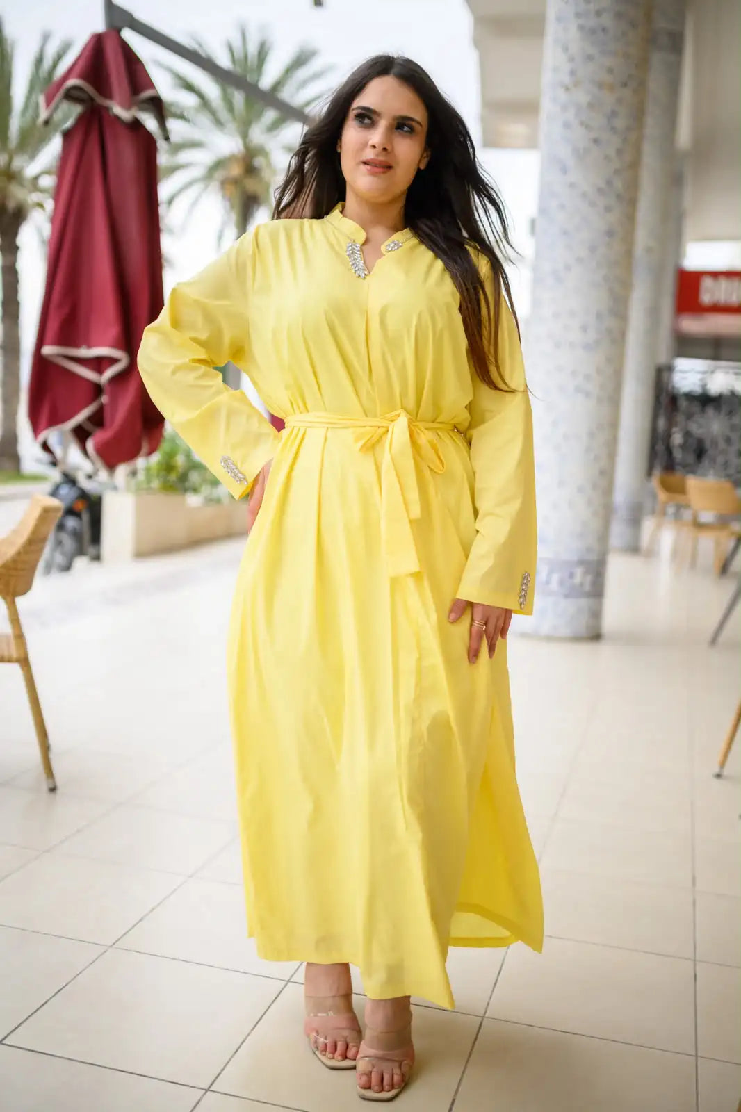 Robe en Popeline de Coton