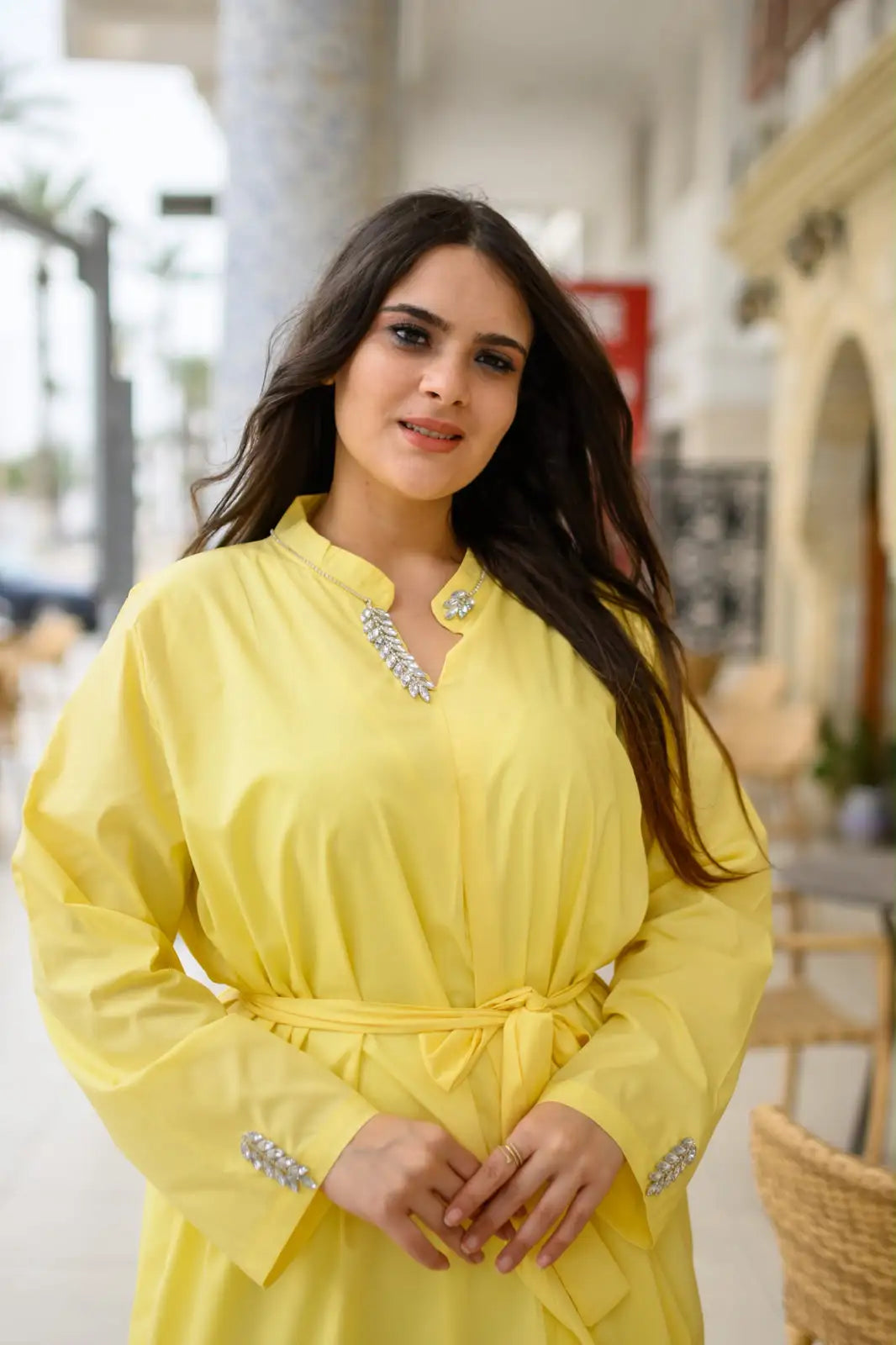 Robe en Popeline de Coton