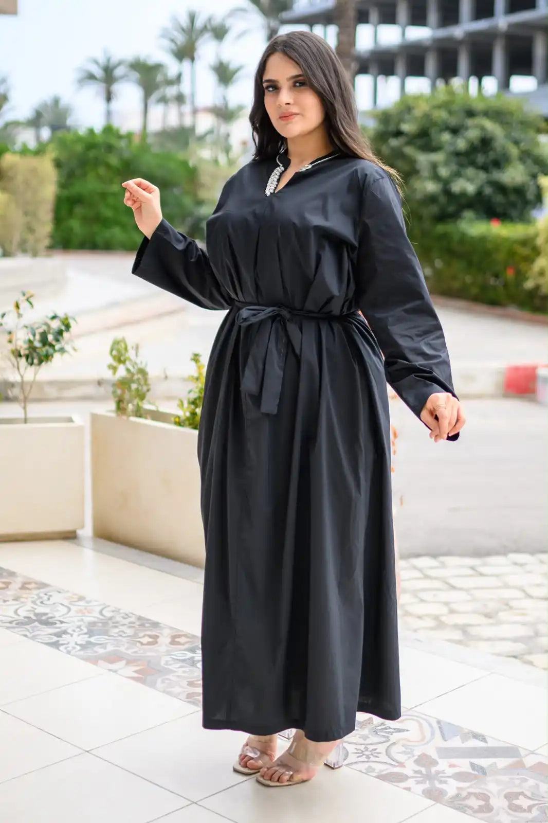 Robe en Popeline de Coton