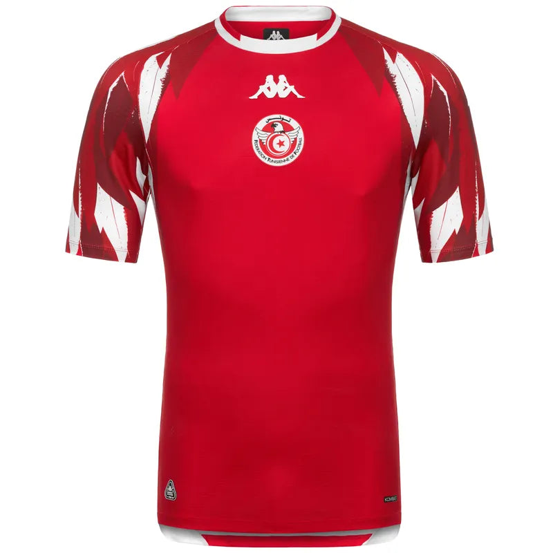 Kappa Maillot de Football Tunisie Away 2026-27 Rouge-Blanc KOMBAT 34255SW A00